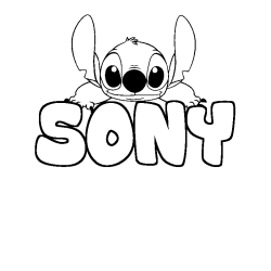 SONY - Stitch background coloring
