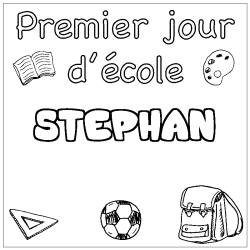 STEPHAN - School First day background coloring