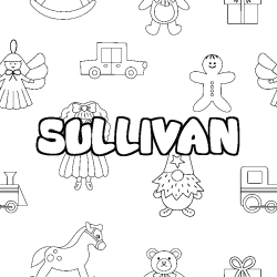 SULLIVAN - Toys background coloring