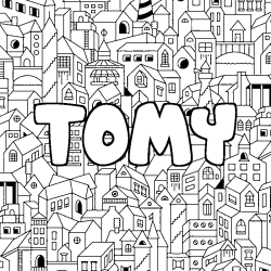 TOMY - City background coloring