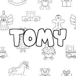 TOMY - Toys background coloring