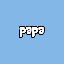 Coloring page first name papa