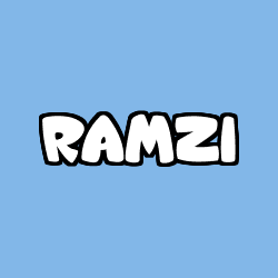 Coloring page first name RAMZI