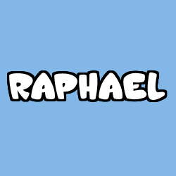 Coloring page first name RAPHAEL