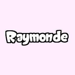 Coloring page first name Raymonde