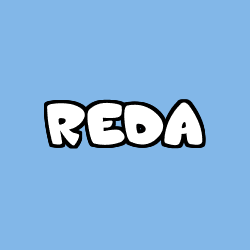 Coloring page first name REDA