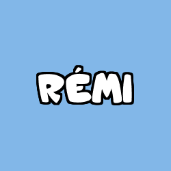 Coloring page first name RÉMI