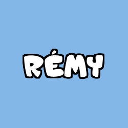 Coloring page first name RÉMY