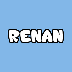 Coloring page first name RENAN