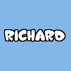 Coloring page first name RICHARD