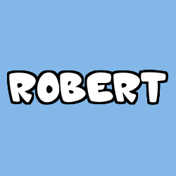 Coloring page first name ROBERT