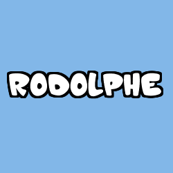 Coloring page first name RODOLPHE